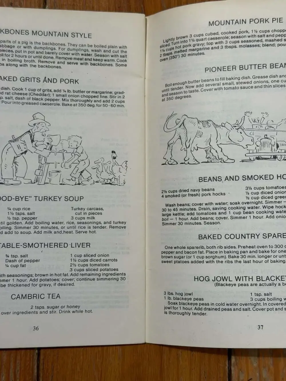 Traditional Ol' Mountain An' Southland Songs and Hillbilly Recipes Book